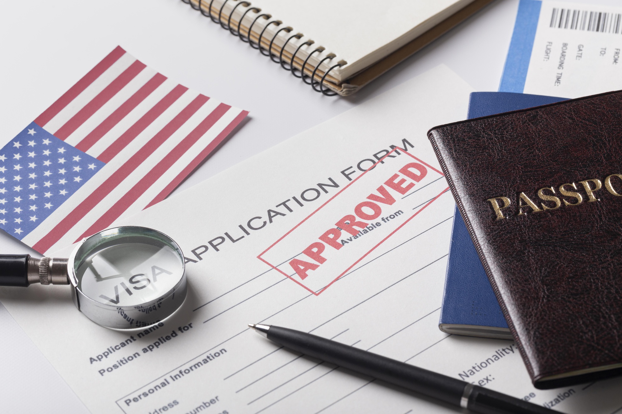 visa-application-composition-with-american-flag
